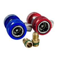 Coupleur rapide réglable R134a Climatisation automobile Design industriel Style Fluoridation Réfrigérant en alliage d'aluminium