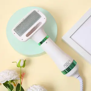 2-in-1 Pet saç kurutma makinesi bakım fırçası taşınabilir Pet fön makinesi
