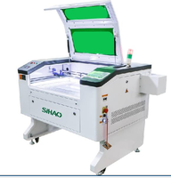 Machine de gravure et de découpe au laser CO2 SIHAO 100W, 700x500mm, mise au point automatique, table élévatrice électrique, refroidissement par eau, bois, acrylique, MDF, verre, CNC