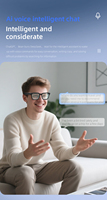 Gafas Inteligentes V03-T7 Anti-Luz Azul con IA para Exteriores, Grabación de Video WIFI, Asistente de Voz con IA, Cámara de 800W, Gafas Traductoras Inteligentes