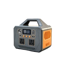Station d'alimentation solaire portable LiFePO4 500W 460Wh avec onde sinusoïdale pure, MPPT, source d'alimentation pour voiture, prise AU pour usage domestique, extérieur et d'urgence