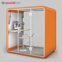 Soundbox riduzione del rumore cialde per ufficio scatola per riunioni per ufficio acustico cabina per ufficio con telefono privato insonorizzante