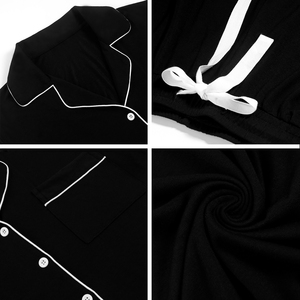 Wholesale Luxury Korean Silk Women's Sleepwear Solid Color Viscose Bamboo Pajamas <strong>Thermal</strong> for Summer - Product Image 6