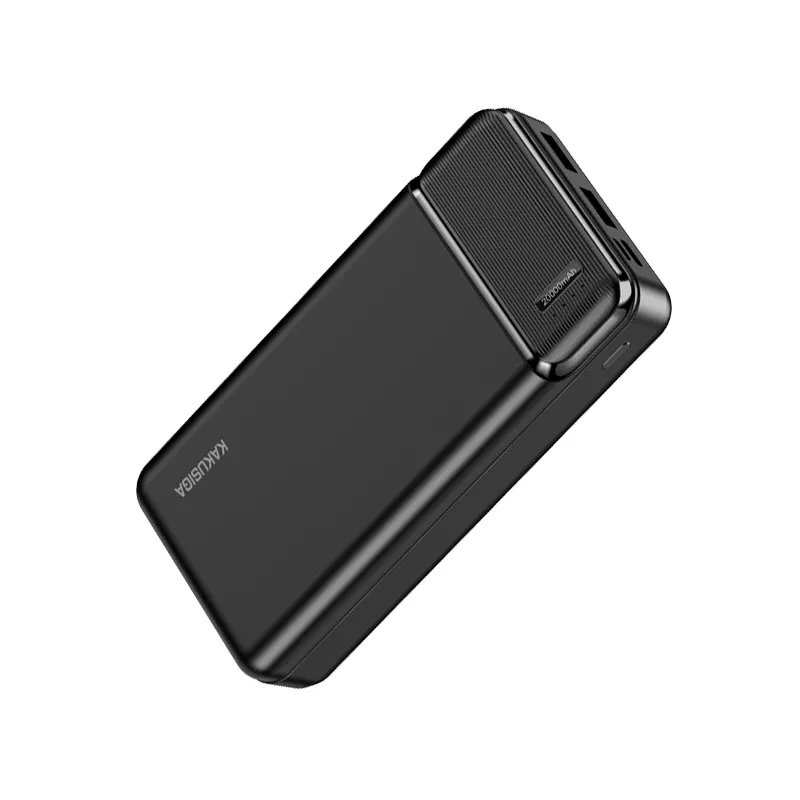 KAKUSIGA çift USB çıkış gücü banka 20000mAh 5V/2.1A hızlı şarj gücü taşınabilir tip-c mobil güç
