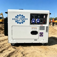 Generador Diésel Súper Silencioso de 10KVA 12KVA, Generador Eléctrico Diésel Insonorizado Pequeño de 8KVA 5KVA, Refrigerado por Aire, Precio de Fábrica ecoflow