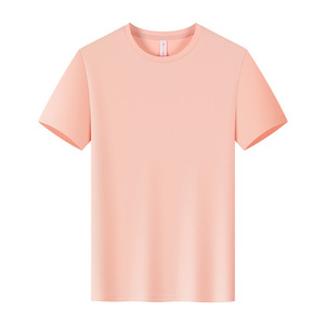 Custom T-Shirt Women's Short Sleeve Solid Color Polyester Quick Dry Leisure Workwear Top YZ01-2501 - Product Image 3