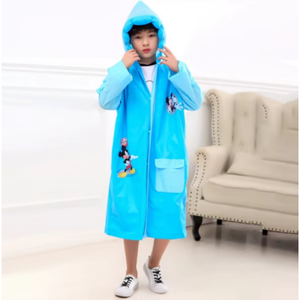 Lovely <strong>Jacket</strong> Children Raincoat Fashion Waterproof Polyester PVC Hooded Raincoat for Kid Cover School Bag - Product Image 2