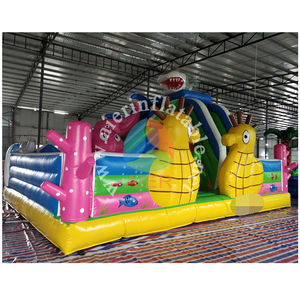 Commercial Inflatable Ocean Park Water Slide Shark <strong>Whal</strong> Cartoon Kids Outdoor Amusement Park Bounce Slide for Party Event Rentals - Product Image 3