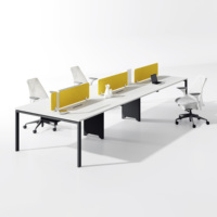 Mobilier de bureau commercial moderne Table et chaise de bureau Cloison modulaire Bureau poste de travail Bureau de travail