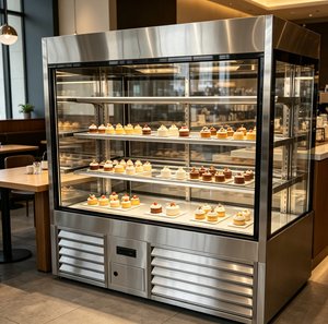 Vitrina Refrigerada Vertical Personalizada para Pasteles, Gabinete de Conservación de Múltiples Niveles para Panaderías de Alta Gama - Product Image 6