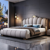 Lits rembourrés modernes de luxe de haute qualité, lits doubles, lits queen size, meubles de chambre à coucher, lit design, lit king size, cadre de lit pour la maison