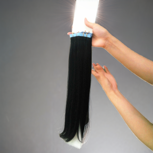 Extensiones de Cabello Humano Peruano Remy al por Mayor, 50 Gramos, 16 Pulgadas, Liso Sedoso, con Cinta Adhesiva - Product Image 2
