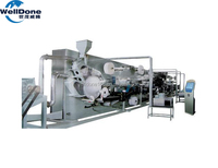 Welldone usine machine entièrement automatique de fabrication de serviettes hygiéniques avec mur distributeur manuel de serviettes hygiéniques
