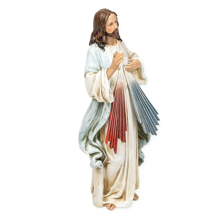 Della resina di gesù Statue di Gesù Cristo Divina Misericordia Rinascimentale Collection 9.5 Pollici Della Resina di Pietra Statua Figurine