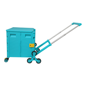 Carrito de Compras Plegable de 85L para Supermercado, con <span class=keywords><strong>Ruedas</strong></span> para Subir Escaleras, Capacidad de 100kg - Product Image 3