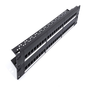Promotion : Panneau de brassage 48 ports Cat7 Cat6a Cat6 UTP 19 pouces 2U double IDC <span class=keywords><strong>T568A</strong></span>/<span class=keywords><strong>B</strong></span> - Product Image 4