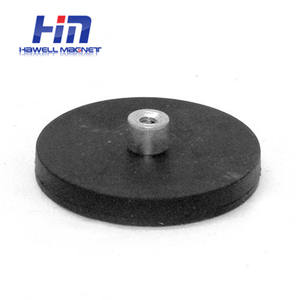 <span class=keywords><strong>Base</strong></span> Magnética Industrial Permanente al por Mayor <span class=keywords><strong>con</strong></span> Rosca Interna de Neodimio, Recubierta de Goma Antiarañazos - Product Image 1