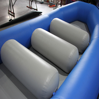 Bote Inflable de Remo Raft 410 de Hypalon y PVC para Deportes al Aire Libre y Carreras, Portátil para Pesca y Rafting en Lagos y Ríos