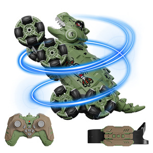 Dinosaurio <span class=keywords><strong>de</strong></span> Control Remoto <span class=keywords><strong>de</strong></span> 8 Ruedas con Función <span class=keywords><strong>de</strong></span> Pulverización, Juguete <span class=keywords><strong>de</strong></span> Moda - Product Image 4