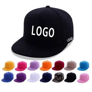 Fashion Plain Hip Hop Style Snapback Cap Trucker Hat Custom Embroidery Gorras Planas Mens Snapback Hat