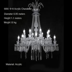 Nouveaux lustres en acrylique pour <span class=keywords><strong>mariage</strong></span>, luminaires suspendus, rideau de perles de cristal européennes pour la décoration de <span class=keywords><strong>plafond</strong></span> de salle de <span class=keywords><strong>mariage</strong></span> ou d'hôtel - Product Image 6