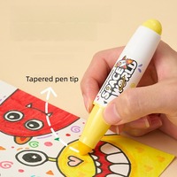 Marqueurs lavables pour enfants en forme de fusée, séchage rapide, sûrs, pour le dessin et la peinture, stylo marqueur pour bébé et tout-petit, pour le dessin et le gribouillage