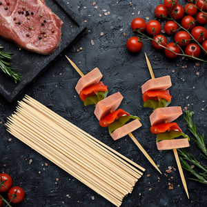 Brochetas Desechables <span class=keywords><strong>de</strong></span> Bambú en Espiral para Barbacoa, 30 cm, Resistentes al Calor y Antiadherentes para Cocinar al Aire Libre - Product Image 5
