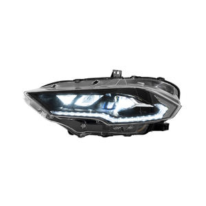Para <span class=keywords><strong>Ford</strong></span> <span class=keywords><strong>Mustang</strong></span> 2018-2023 LED Auto faros montaje dinámico intermitente proyector lente lámparas delanteras actualización 6500K nuevo Coche - Product Image 1