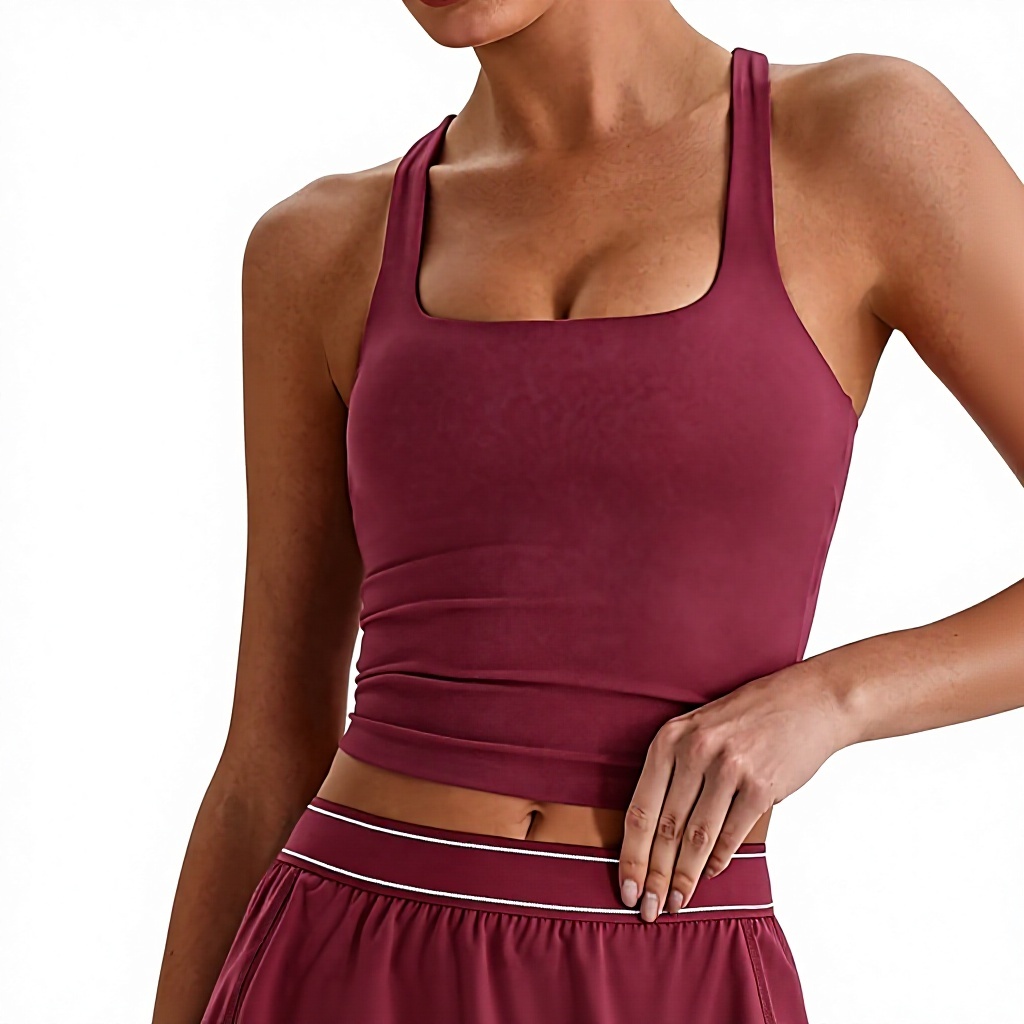 Europe America Cross-Border Brushed High Support Crisscross Straps Spandex/Nylon Yoga Vest Quick-Drying Women's Sports Bra