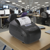Printer Mini portabel, Printer Mini 58mm kecepatan tinggi 2 inci, Printer termal Label nirkabel gigi biru, Printer termal
