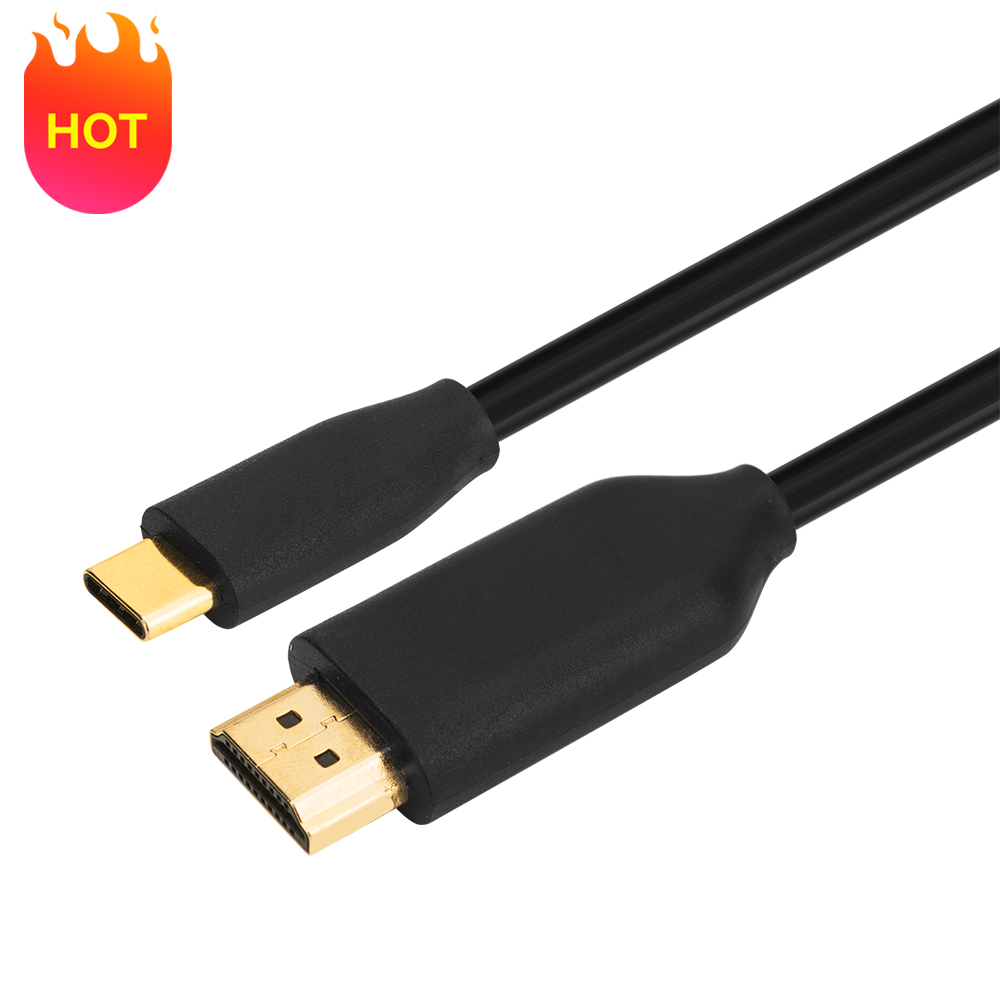 Премиум качество USB C к HDMI кабелю Тип C к HDMI преобразователь адаптер для ноутбука 1 м 2 м 3 м
