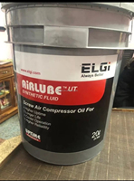 En stock, lubrifiant et liquide de refroidissement synthétiques pour compresseur d'air, adaptés aux équipements de compresseur d'air à vis Elgi. Fluide synthétique 20L