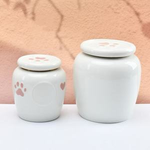 Керамические урны ручной работы на заказ с фото для маленьких домашних животных: элегантные контейнеры для кремации любимых питомцев, экологичные, для собак и других животных, памятные сувениры - Product Image 3