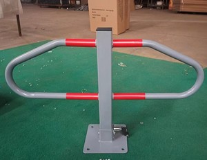 Sistema de estacionamiento manual para coches, poste gris, bloqueo de estacionamiento metálico para garaje y aparcamiento con llave - Product Image 6