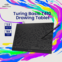Tavoletta Grafica DigiDraw Turing Basic S T410, Tavoletta Grafica Leggera per Artisti, Designer e Creatori