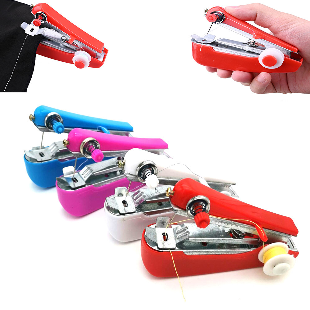 Household hand-held portable mini manual sewing machine hand-held pocket outdoor travel cross-border small sewing machine