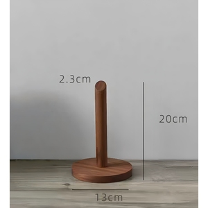 लकड़ी के खड़े प्रकार तौलिया रैक/धारक रसोई आयोजक और भंडारण कागज तौलिया डिस्पेंसर स्टैंड - Product Image 4