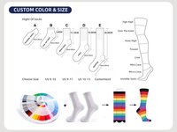 Chaussettes de course à compression avec ventilation en maille pour hommes et femmes, chaussettes de performance athlétiques