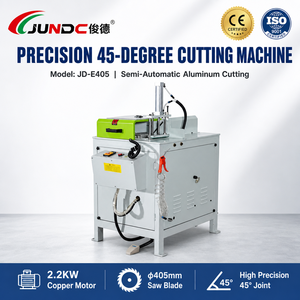 JUNDE 2.2KW 380V Coupe-aluminium haute précision à 45 degrés pour la fabrication de portes, fenêtres et armoires - Product Image 2