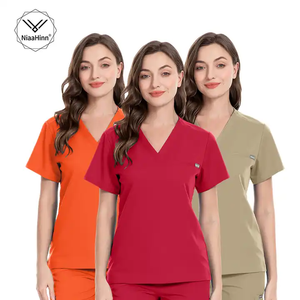 पुरुषों के डॉक्टरों और नर्सों के लिए कस्टम आकार की मेडिकल स्क्रब वर्दी सेट उचित कीमतों में बिक्री पर उपलब्ध - Product Image 2