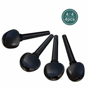Bán Buôn Giá Cả Phải chăng Violin Mun Phụ Kiện Mun Violin <span class=keywords><strong>Peg</strong></span> Tunersand Và Một Bộ 4 - Product Image 2