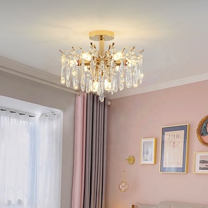 Lampadario di Lusso in Cristallo da Soffitto per Soggiorno Illuminazione per Villa in Ferro Battuto Lampada di Design alla Moda - Product Image 3