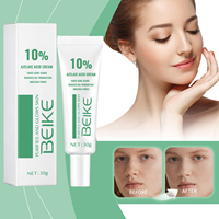 Crème hydratante anti-acné pour le visage BEIKE à 10 % d'acide azélaïque, crème éclaircissante avec niacinamide, centella, arbutine, huile