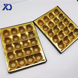 Scatola con coperchio in plastica con Logo personalizzato per fragole <span class=keywords><strong>e</strong></span> gocce di <span class=keywords><strong>cioccolato</strong></span> tartufo nero per vassoio di biscotti con stampa in rilievo - Product Image 2