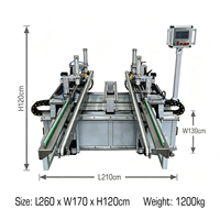 Machine industrielle automatique CNC haute performance pour l'assemblage et le traitement des coins de cadres en alliage d'aluminium