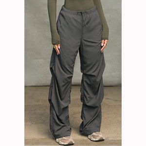 <span class=keywords><strong>Pantaloni</strong></span> <span class=keywords><strong>Parachute</strong></span> Larghi da <span class=keywords><strong>Donna</strong></span> Y2K Streetwear, Vestibilità Ampia con Coulisse in Vita, <span class=keywords><strong>Pantaloni</strong></span> Cargo Casual a Gamba Larga e Accatastati - Product Image 1