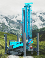 Foreuse à roche et à eau diesel à grande vitesse, précise, portable, autopropulsée, avec boîte de vitesses et pompe