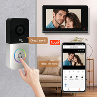 Système d'interphone vidéo avec déverrouillage, détection de mouvement PIR, enregistrement vidéo, caméra de sonnette vidéo TUYA WIFI
