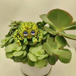 Ornements décoratifs vert rêveur sans fermeture, magnifique jouet araignée imprimé en 3D, fabriqué en PLA durable, service de moulage inclus - Product Image 4