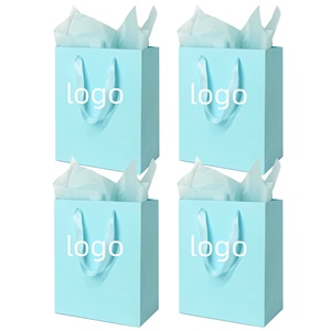 Custom Luxury Hot Foil Stamping Paper <b>Bag</b> Cardboard Paper Gift <b>Crafts</b> <b>Bag</b> for Shopping with Ribbon Handle - Product Image 1